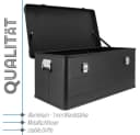 Trucky Allzweckkiste Aluminium Box mit Deckel Schwarz 140 Liter Bild 3