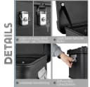 Trucky Allzweckkiste Aluminium Box mit Deckel Schwarz 140 Liter Bild 4