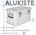 Trucky Allzweckkiste Aluminium Box mit Deckel Silber Abschließbar Bild 1