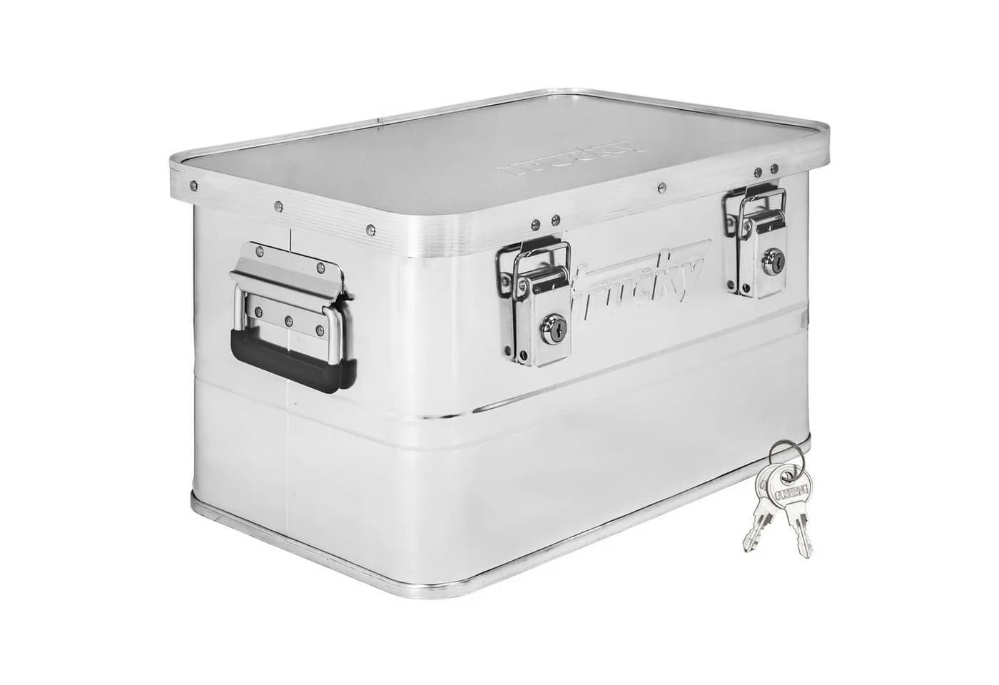 Trucky Allzweckkiste Aluminium Box mit Deckel Silber Abschließbar - Bild 2