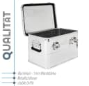 Trucky Allzweckkiste Aluminium Box mit Deckel Silber Abschließbar Bild 3