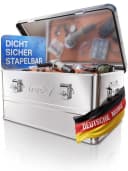 Trucky Alukiste mit Schloss & Deckel, Silber, robust & abschließbar Bild 2