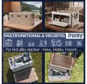 Trucky Faltbox Storage Box 45L Beige Camping Klappbox Bild 5