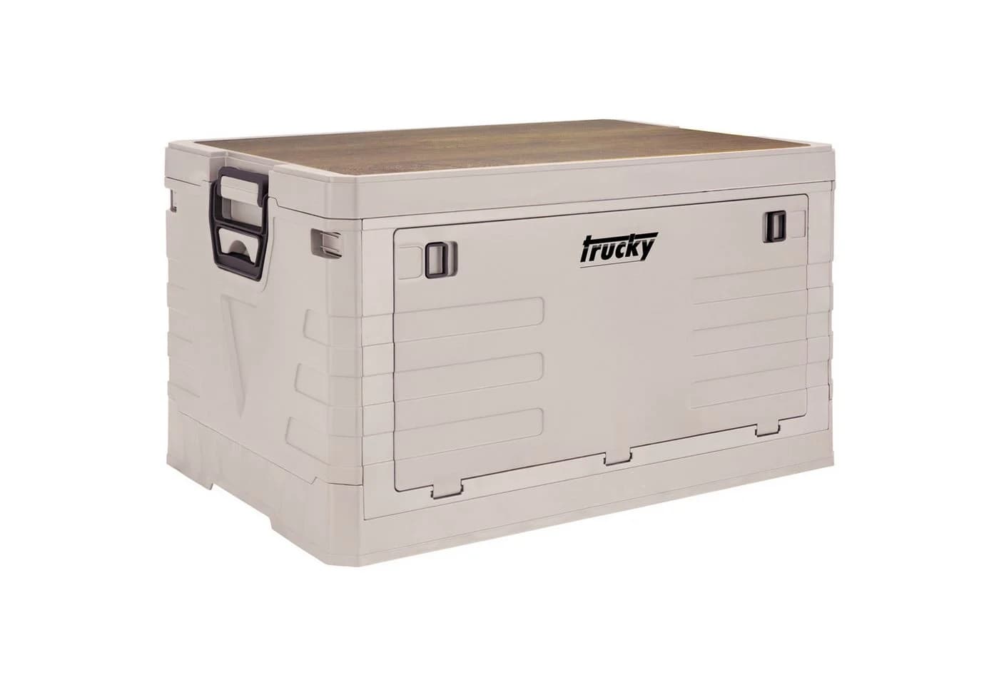 Trucky Faltbox Storage Box 75 L Camping Klappbox Beige - Bild 2