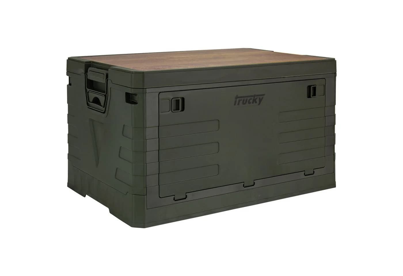 Trucky Faltbox 75L Camping Klappbox Grün - Bild 2