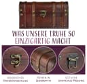 Kingpower Schatzkiste Schatztruhe aus Holz mit Schloss 30x14x16 cm Bild 4