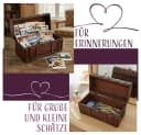 Kingpower Schatzkiste Schatztruhe aus Holz mit Schloss 30x14x16 cm Bild 5