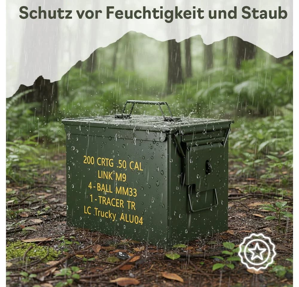 Trucky Aufbewahrungsbox Metallkiste Grün Stahl - Bild 3