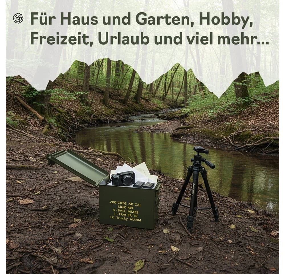 Trucky Aufbewahrungsbox Metallkiste Grün Stahl - Bild 4