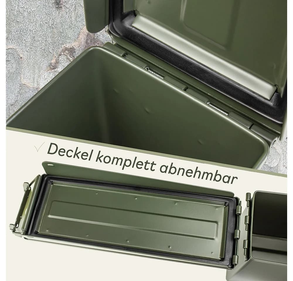 Trucky Aufbewahrungsbox Ammo Box Metallkiste Grün - Bild 4