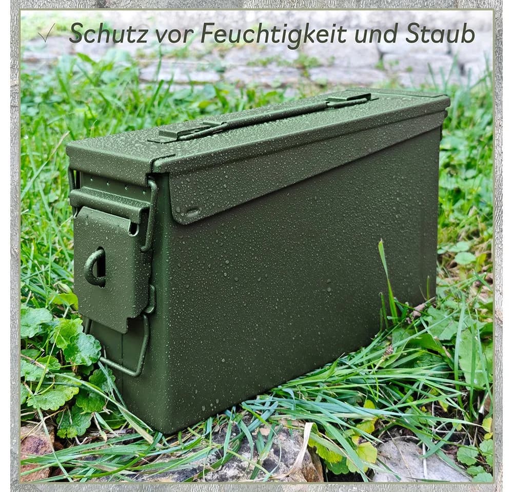 Trucky Aufbewahrungsbox Ammo Box Metallkiste Grün - Bild 5