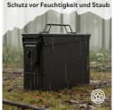 Trucky Aufbewahrungsbox Ammo Box Munitionsbox Metallkiste Metallbox Schwarz Metall Bild 3
