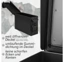 Trucky Aufbewahrungsbox Ammo Box Munitionsbox Metallkiste Metallbox Schwarz Metall Bild 5