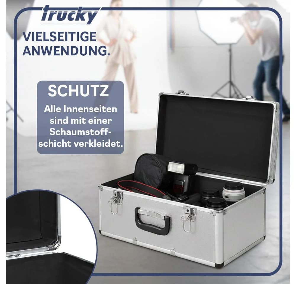 Trucky Allzweckkiste Aluminium 3er Set Boxen Silber - Bild 4