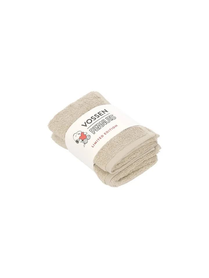 Vossen Handtücher Peanuts Collection 4er-Pack Beige Webfrottier Snoopy