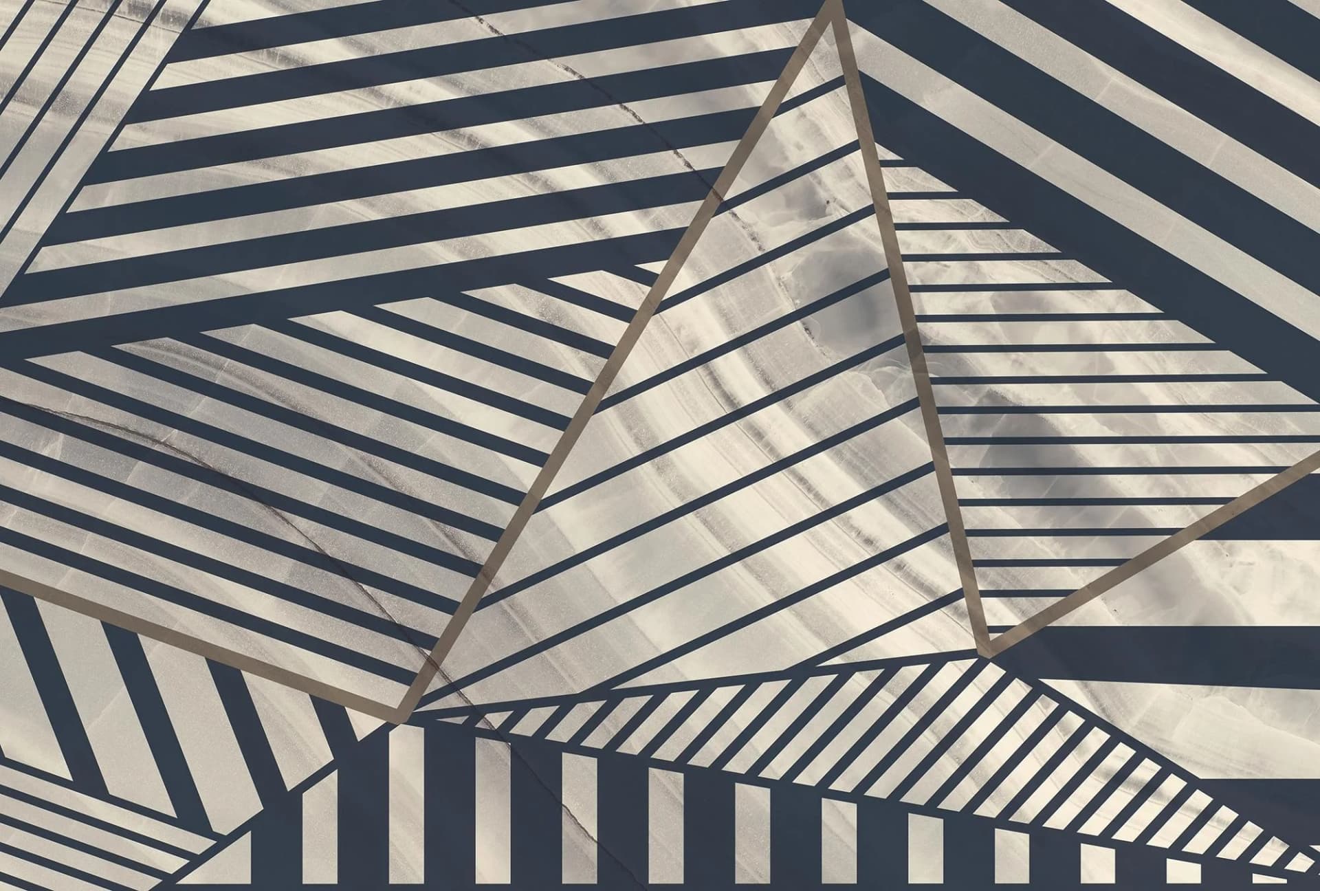 ARCHITECTS PAPER Fototapete Atelier 47 Stripes Marble 3 Grau Blau Creme
