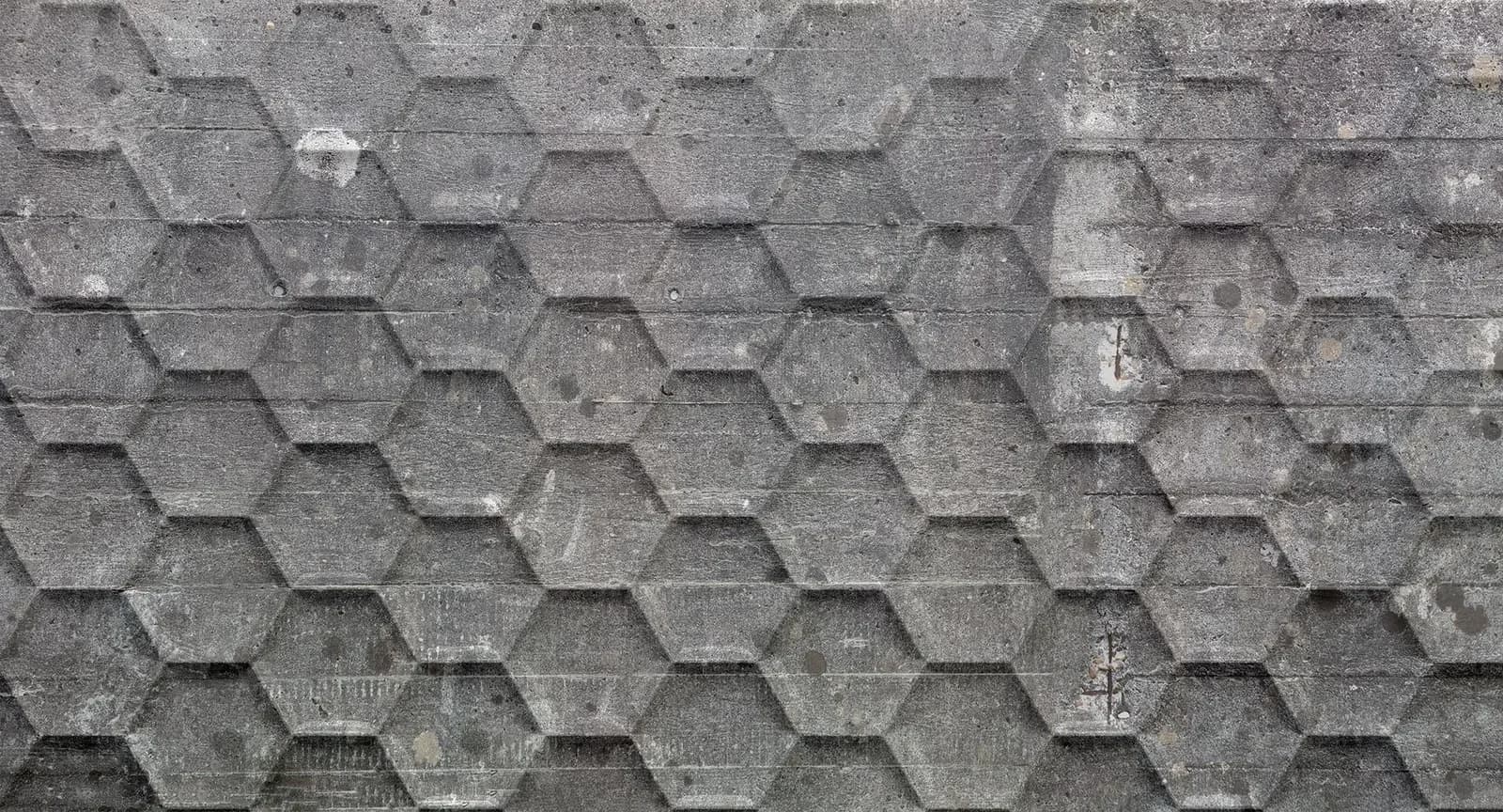 ARCHITECTS PAPER Fototapete Atelier 47 Honeycomb 2 Grau 3D