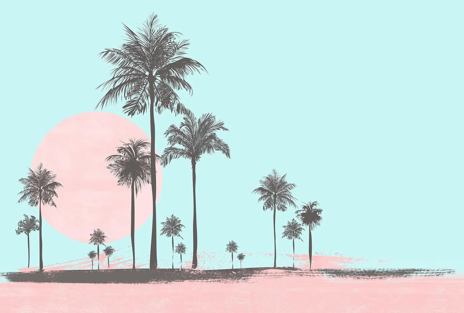 Livingwalls Fototapete Miami Beach Sunrise Vlies Bunt