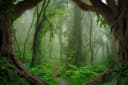 A.S. Création Leinwandbild Tropical Forest Grün Braun Bild 4