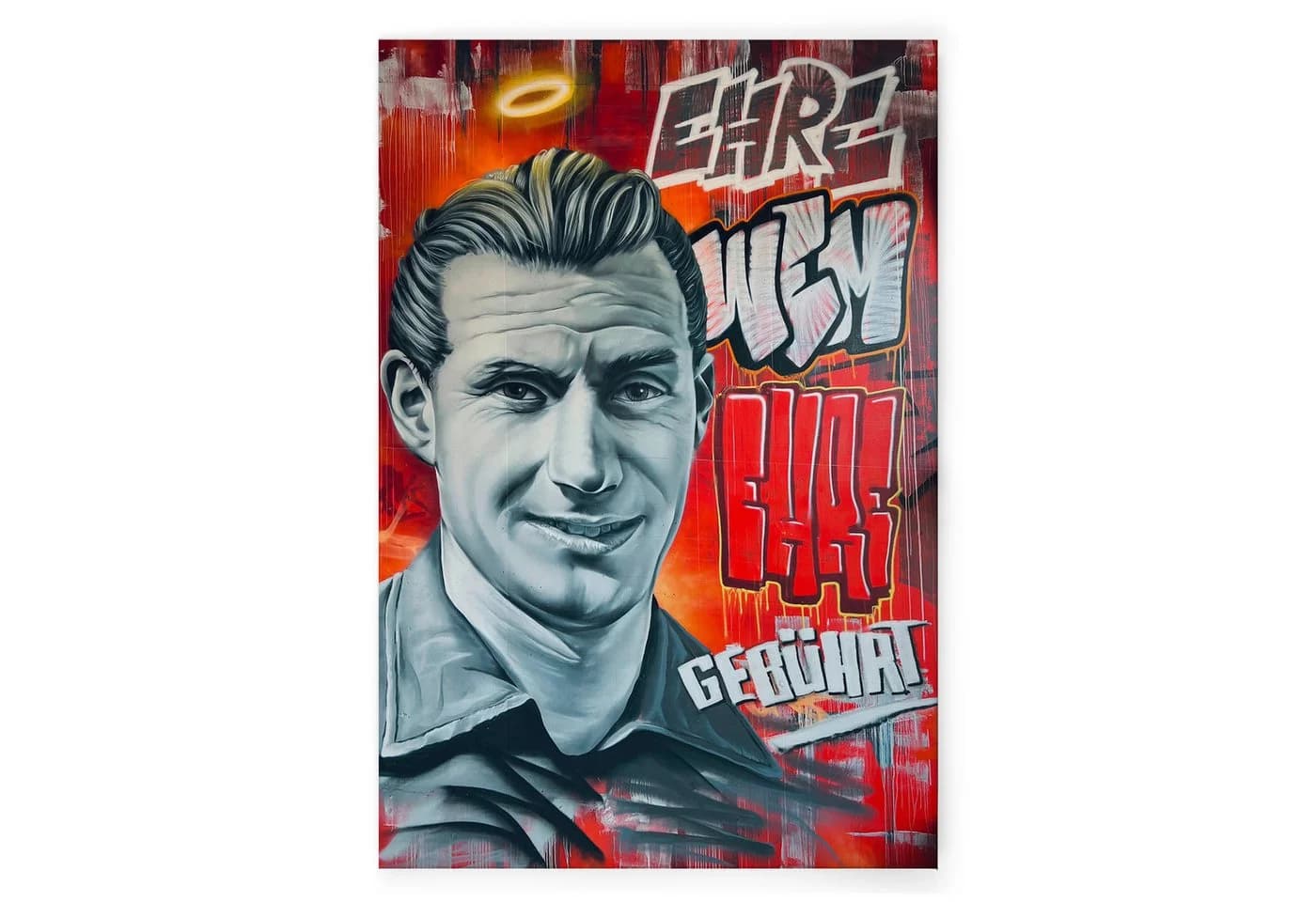 A.S. Création Leinwandbild Fritz Walter Graffiti „Ehre, wem Ehre gebührt“ - Bild 2