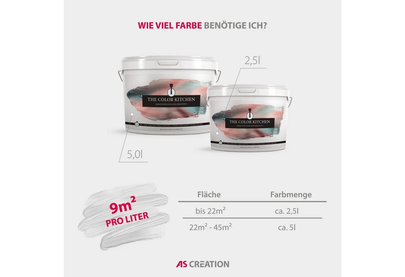 A.S. Création Wand- und Deckenfarbe Seidenmatt Kitchy Kiwi Grün - Bild 5
