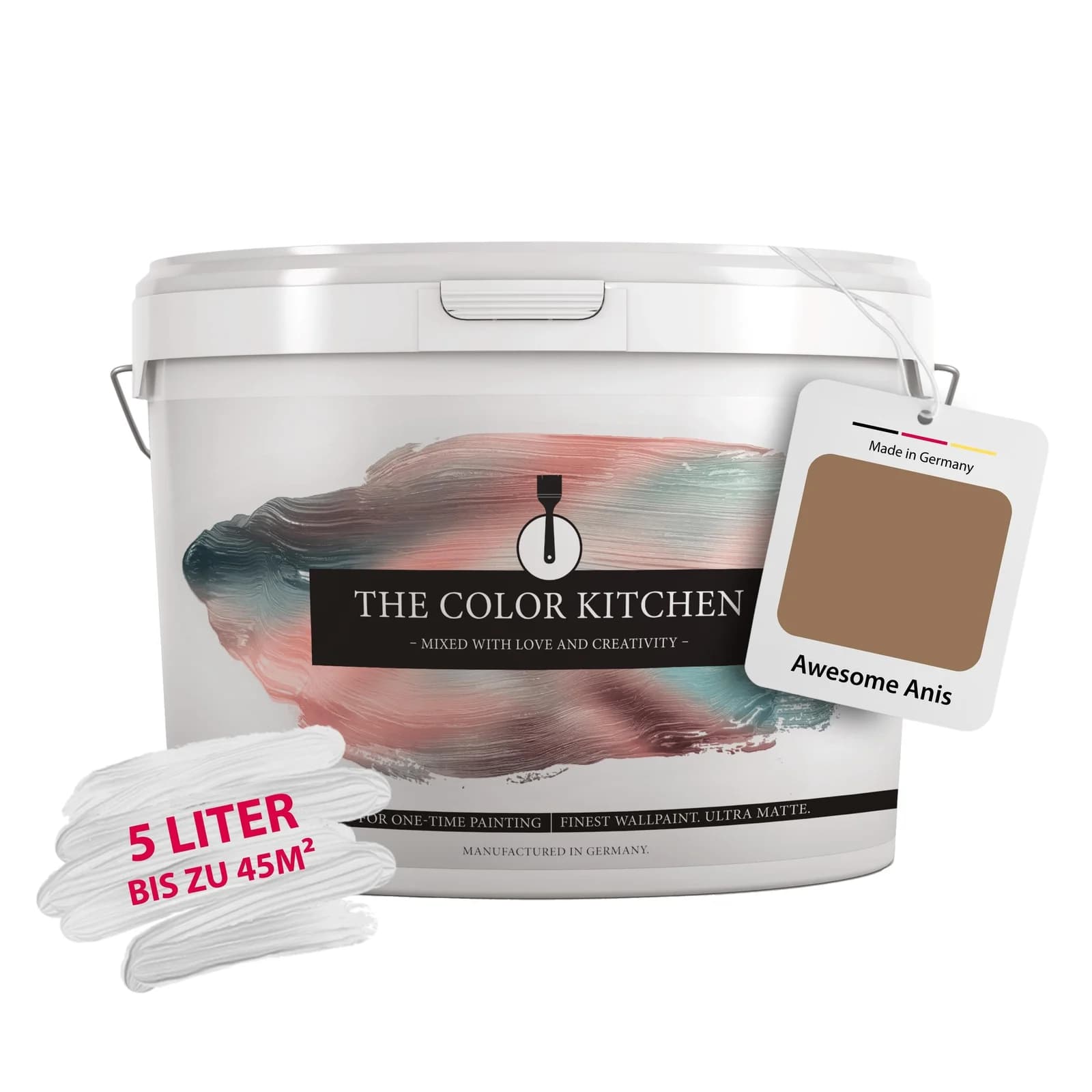 A.S. CREATION Seidenmatt Innenfarbe THE COLOR KITCHEN braun 5 l