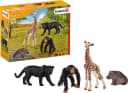 Schleich® Wild Life Tiere Zoo Basic Kit mit Baby-Giraffe, schwarzem Panther, Gorilla und jungem Nilpferd Bild 2