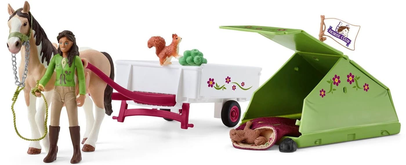 Schleich Horse Club Sarahs Campingausflug Spielfigur Bunt