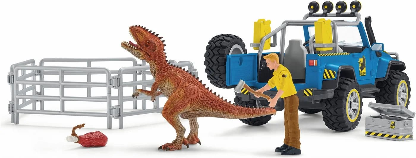 Schleich® Geländewagen mit Dino-Außenposten 14-tlg. Bunt - Bild 2