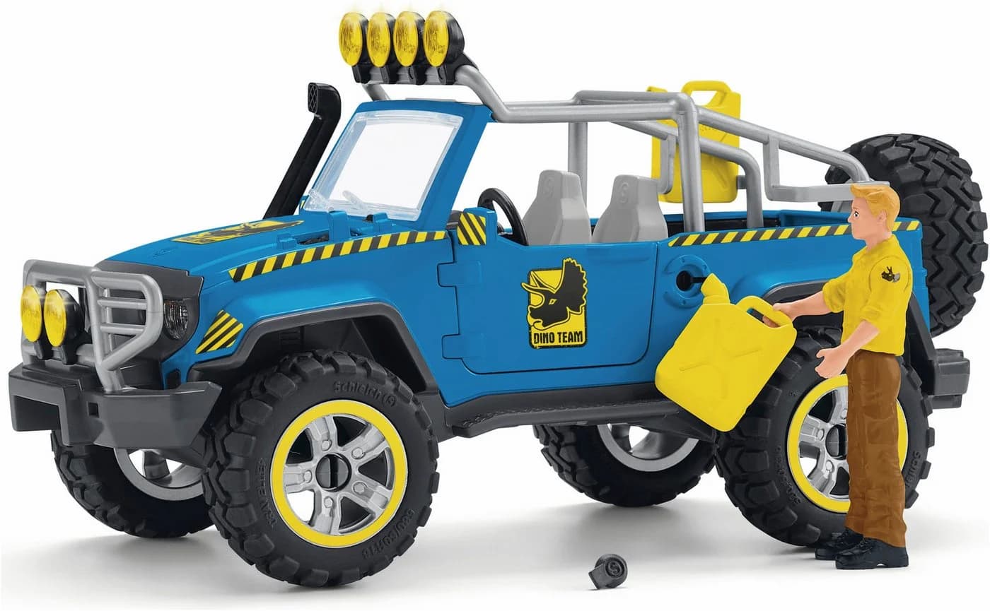 Schleich® Geländewagen mit Dino-Außenposten 14-tlg. Bunt - Bild 4