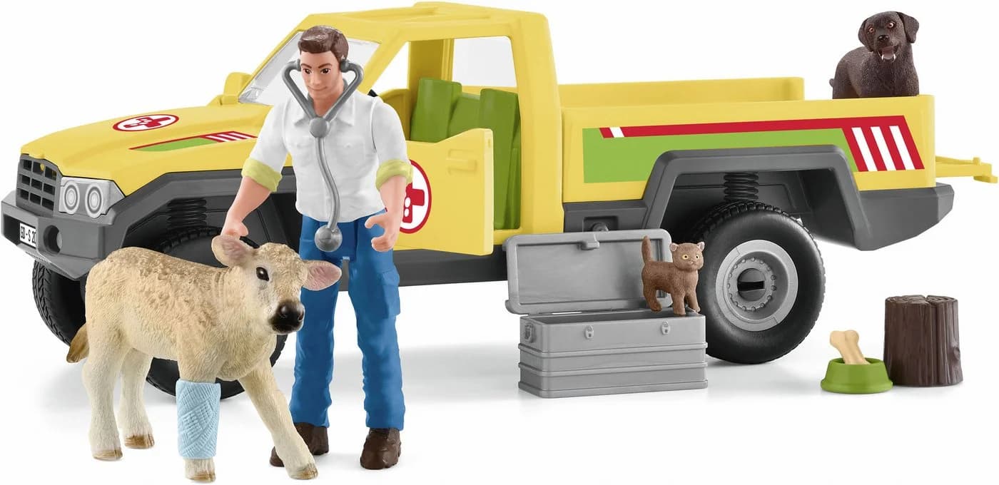 Schleich® Spielfigur FARM WORLD Tierarztbesuch auf dem Bauernhof 42503 - Bild 2