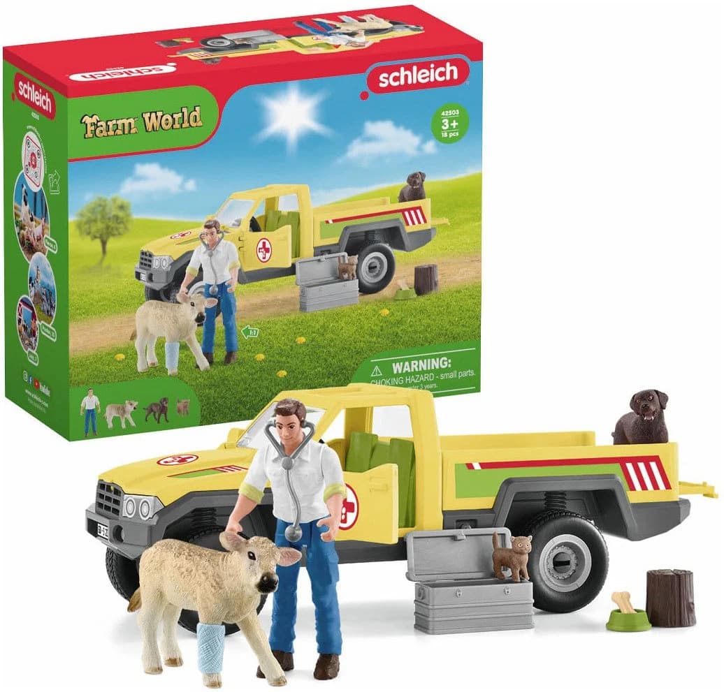 Schleich® Spielfigur FARM WORLD Tierarztbesuch auf dem Bauernhof 42503 - Bild 3