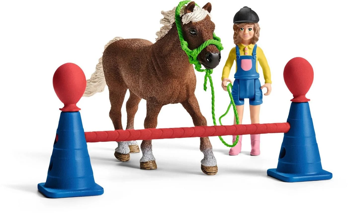 Schleich Farm World Pony Agility Training Set Bunt - Bild 4