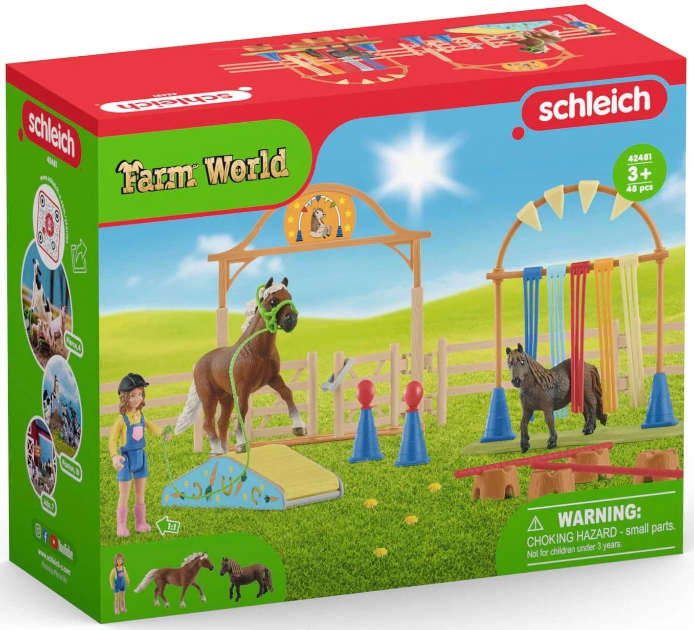 Schleich Farm World Pony Agility Training Set Bunt - Bild 5