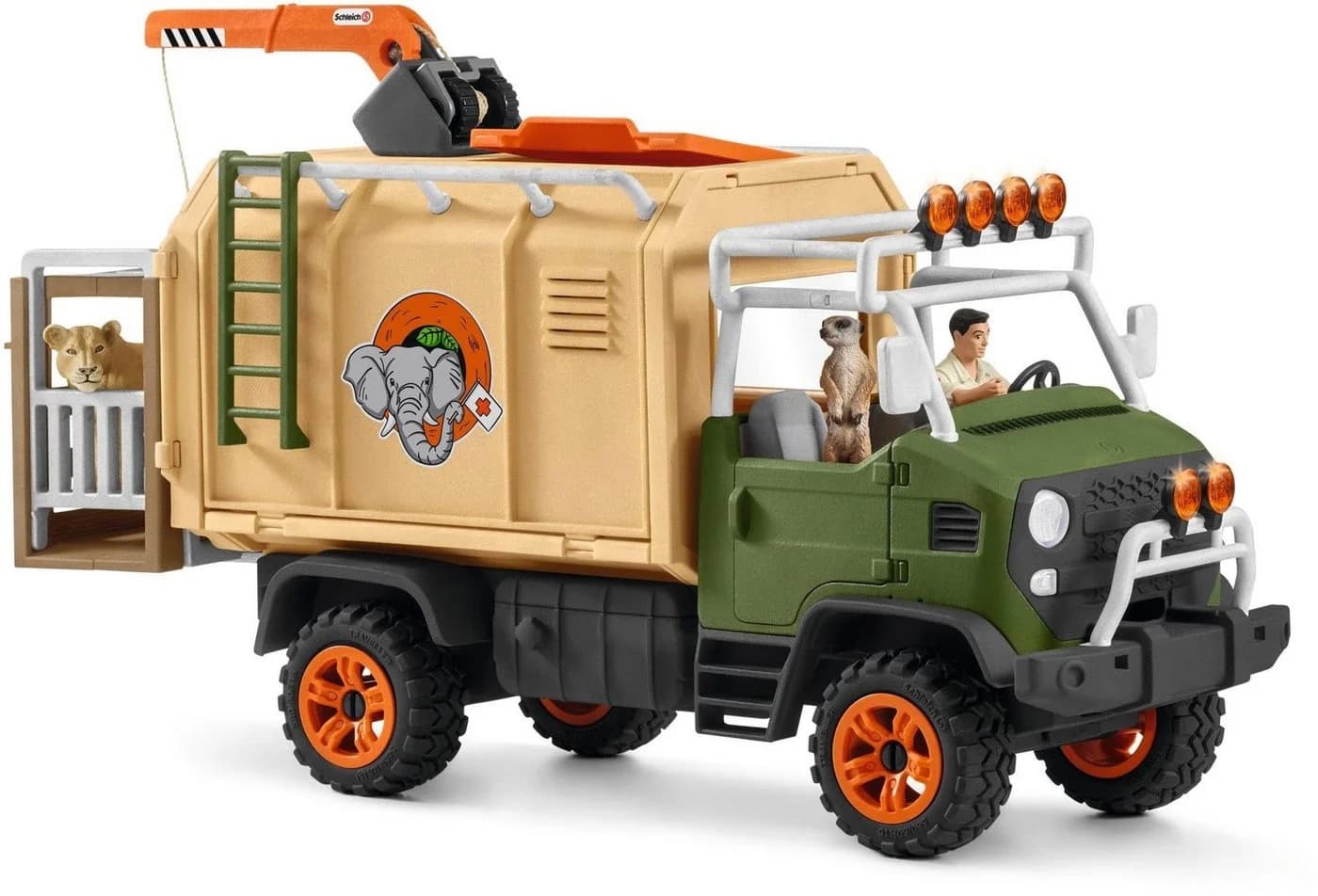 Schleich Wild Life Großer Truck Tierrettung Spielset Bunt