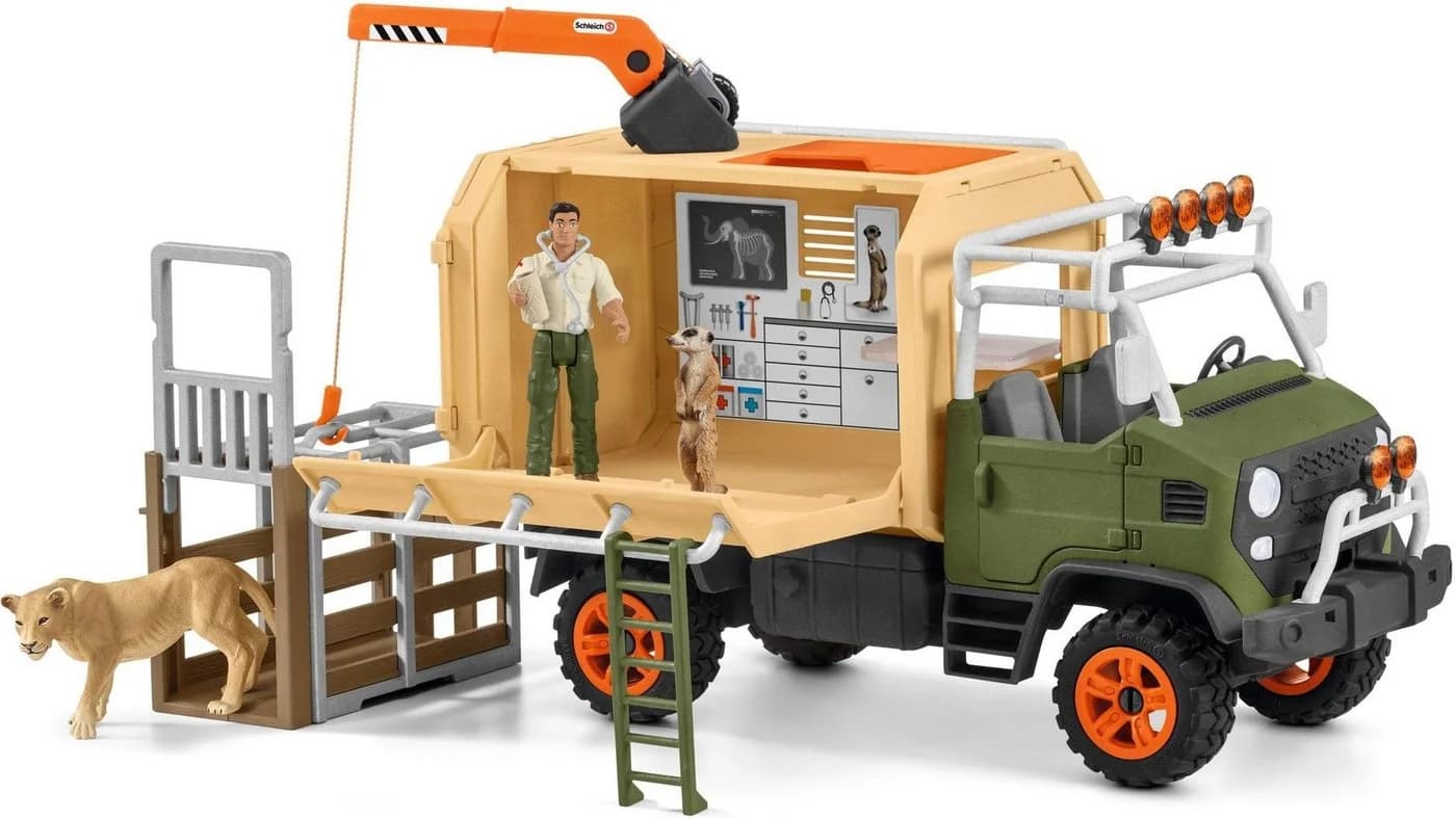 Schleich Wild Life Großer Truck Tierrettung Spielset Bunt - Bild 2