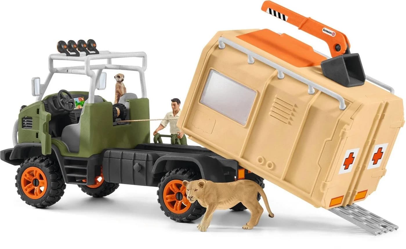 Schleich Wild Life Großer Truck Tierrettung Spielset Bunt - Bild 3