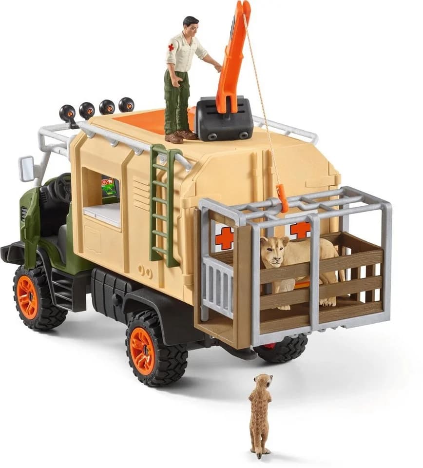 Schleich Wild Life Großer Truck Tierrettung Spielset Bunt - Bild 4