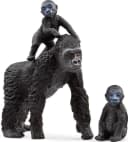 SCHLEICH WILD LIFE Flachland Gorilla Familie 42601 3-tlg. Schwarz Bild 2
