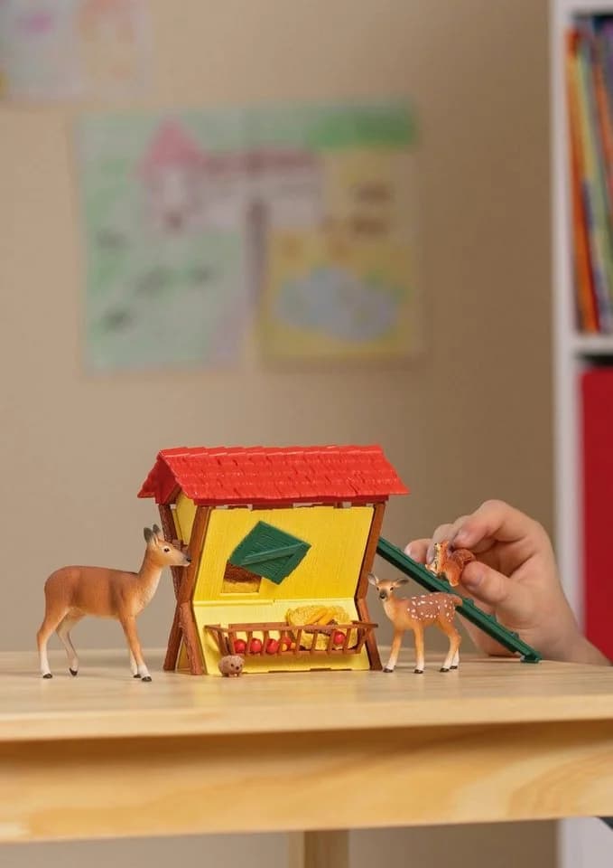 Schleich Spielwelt Fütterung der Waldtiere 42658 Bunt Kunststoff - Bild 3