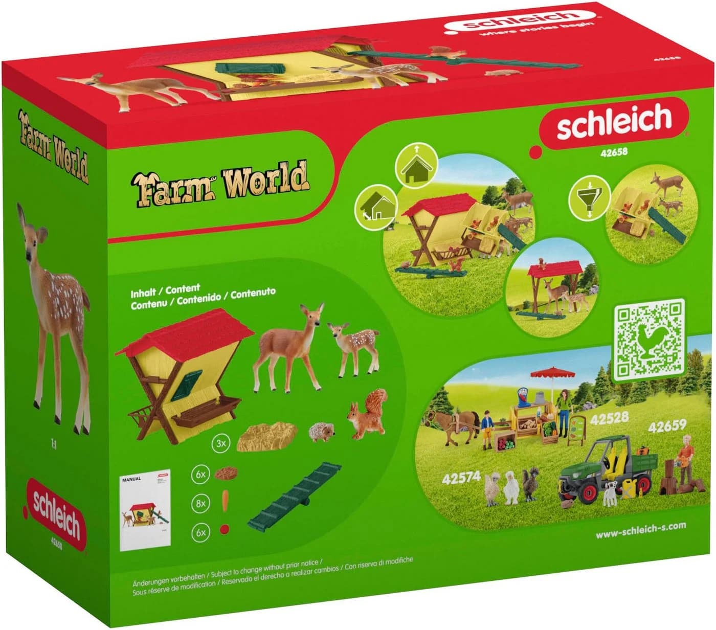 Schleich Spielwelt Fütterung der Waldtiere 42658 Bunt Kunststoff - Bild 4