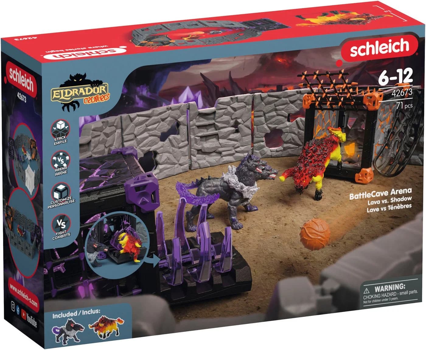 SCHLEICH ELDRADOR CREATURES BattleCave Arena Lava vs. Schatten 42673 - Bild 3
