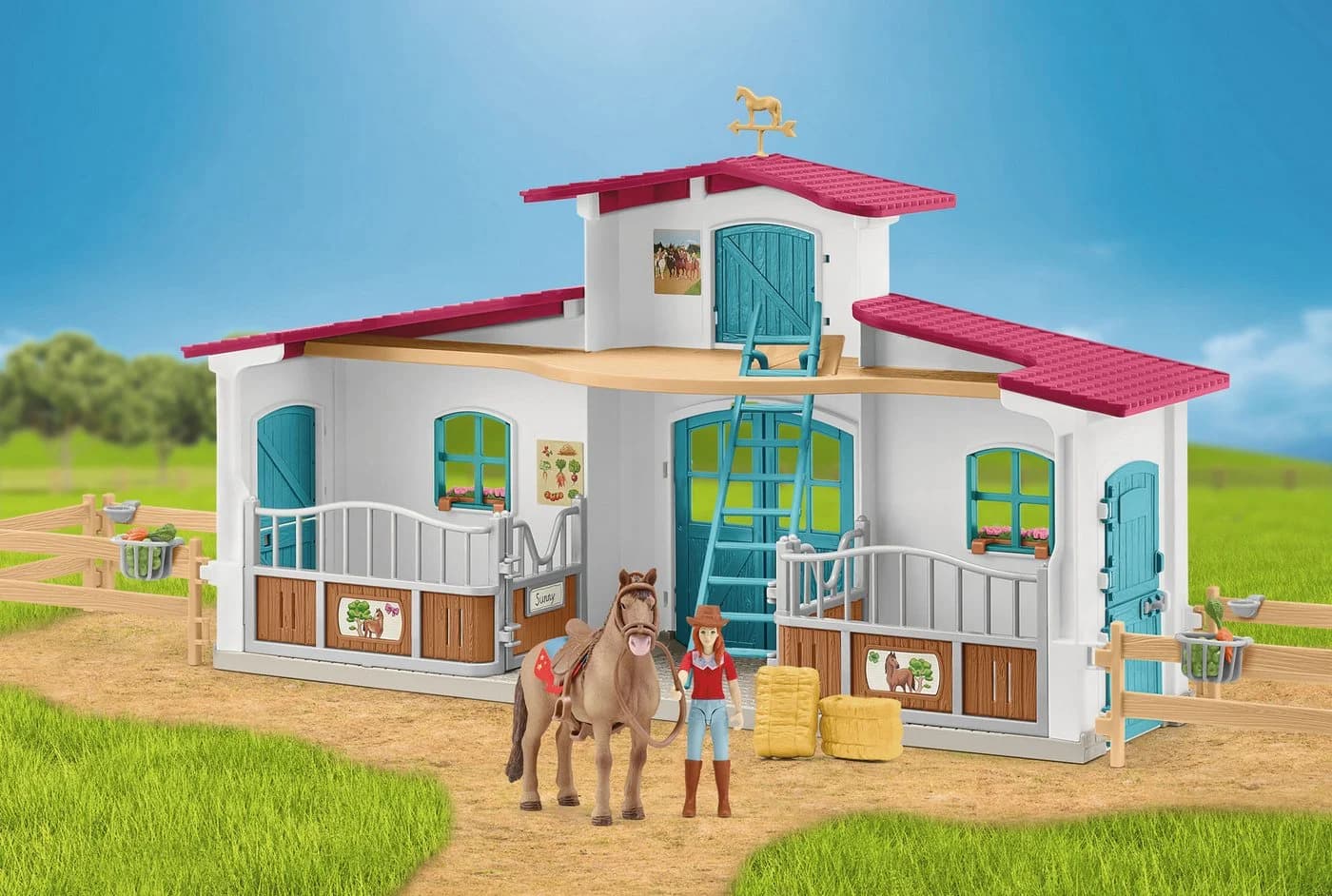 Schleich® Spielwelt HORSE CLUB Reiterhof Starter Set 75-tlg. Kunststoff