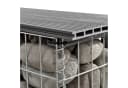 pro.tec Gartenbank Friesland WPC Gabionenbank Grau Bild 4