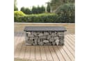 pro.tec Gartenbank Friesland WPC Gabionenbank Grau Bild 5