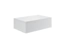 en.casa Nachtschrank Oslo 2er Set Wandregal mit Schublade Weiß Matt Bild 5