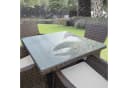 neu.haus Tischplatte Glasgow ESG Sicherheitsglas 70x70 Transparent Bild 1
