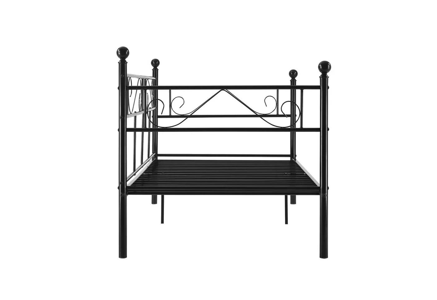 en.casa Metallbett Granada Schwarz - Bild 5