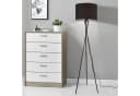 lux.pro Stehlampe Grenoble Schwarz Dreifuß 154cm Stoffschirm Bild 1