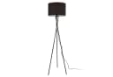 lux.pro Stehlampe Grenoble Schwarz Dreifuß 154cm Stoffschirm Bild 3